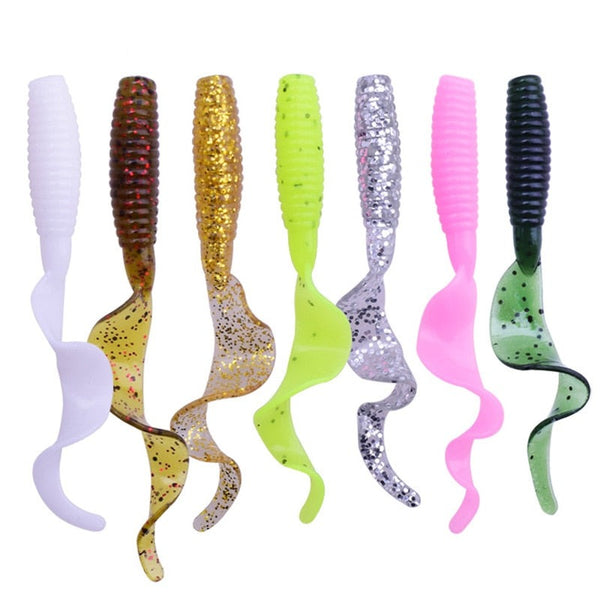 Leurre souple parfumés x5 - Nage + attractant
